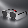Silver Octagonal Polarized Sunglasses