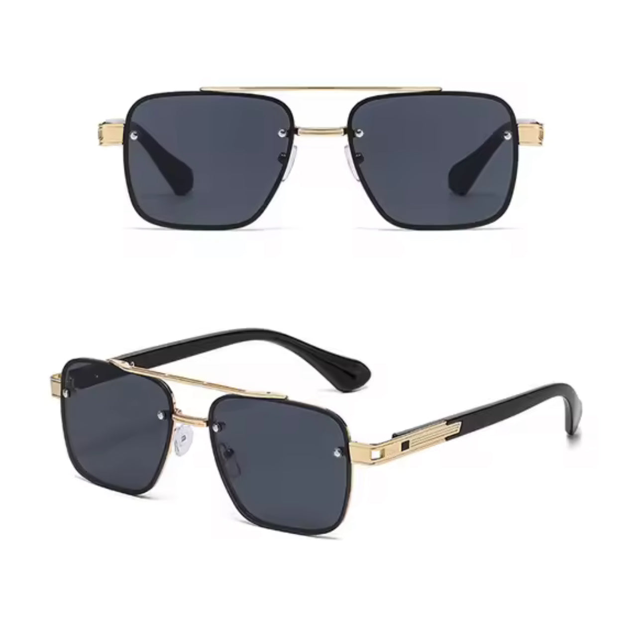 Golden Polarized Cyberpunk Sunglasses