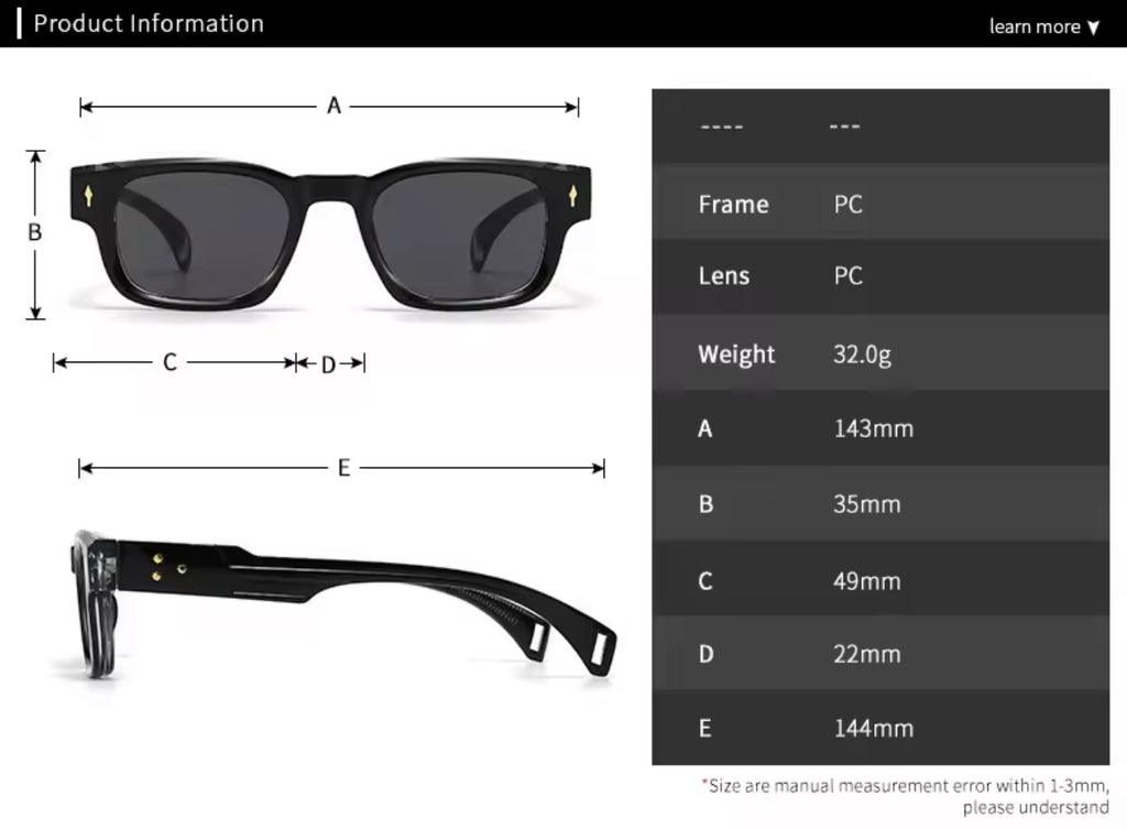 Retro Punk Radiant Grey Sunglasses