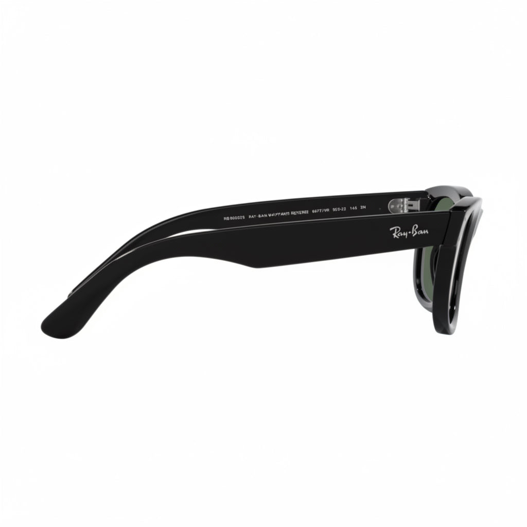 RayBan Original Classic 0502S 6677/VR Wayfarer Reverse Black Sunglasses