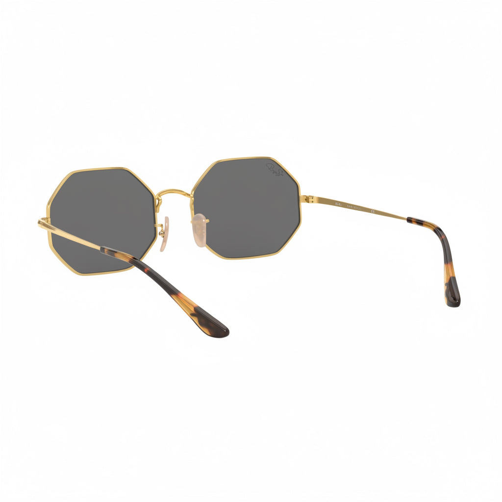 RayBan Original Classic 1972 9150/B1 Octagon Metal Polished Gold Frame Dark Grey Sunglasses