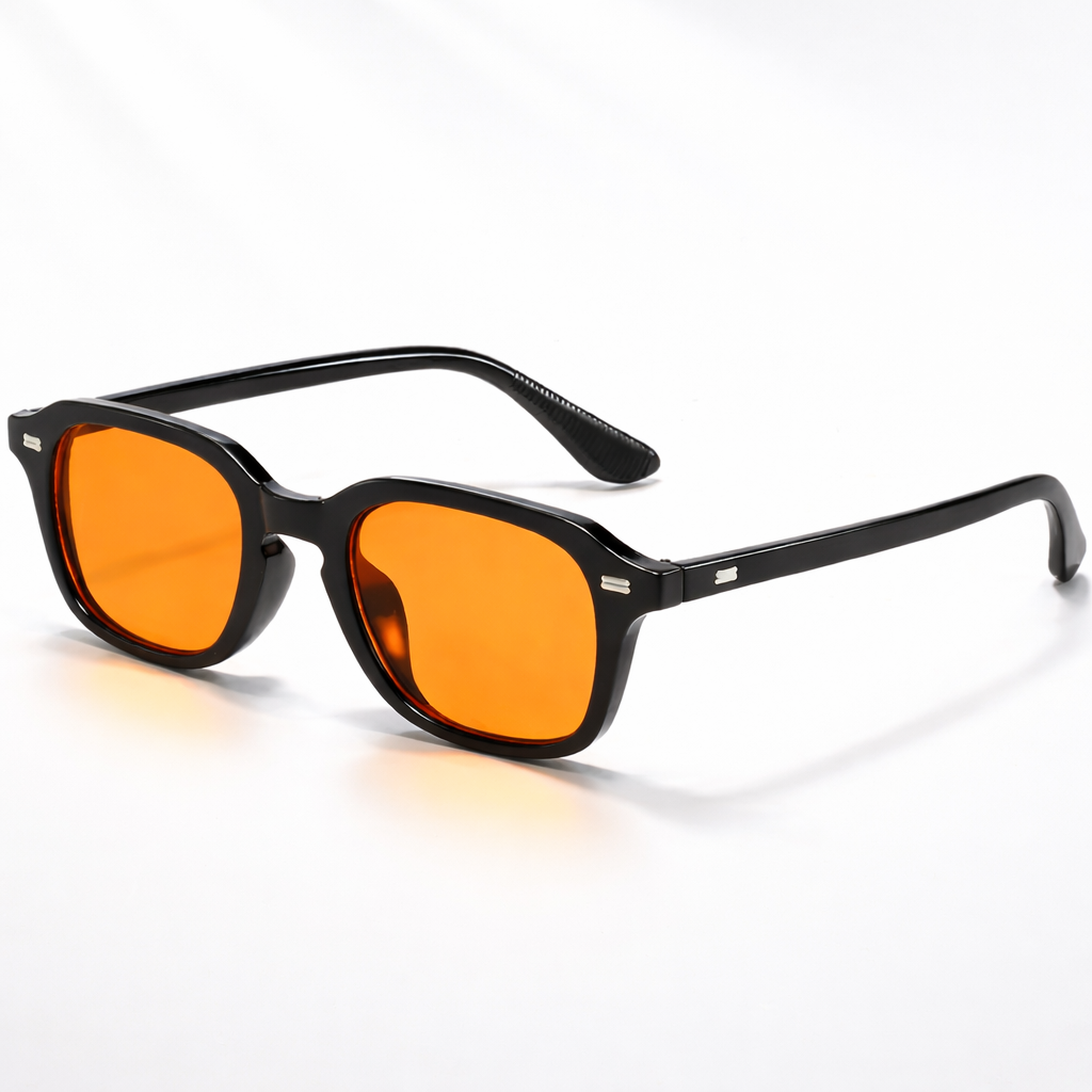 Midnight Orange Black Sunglasses