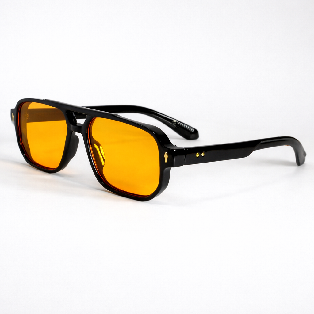 Haze Orange Aviator Sunglasses