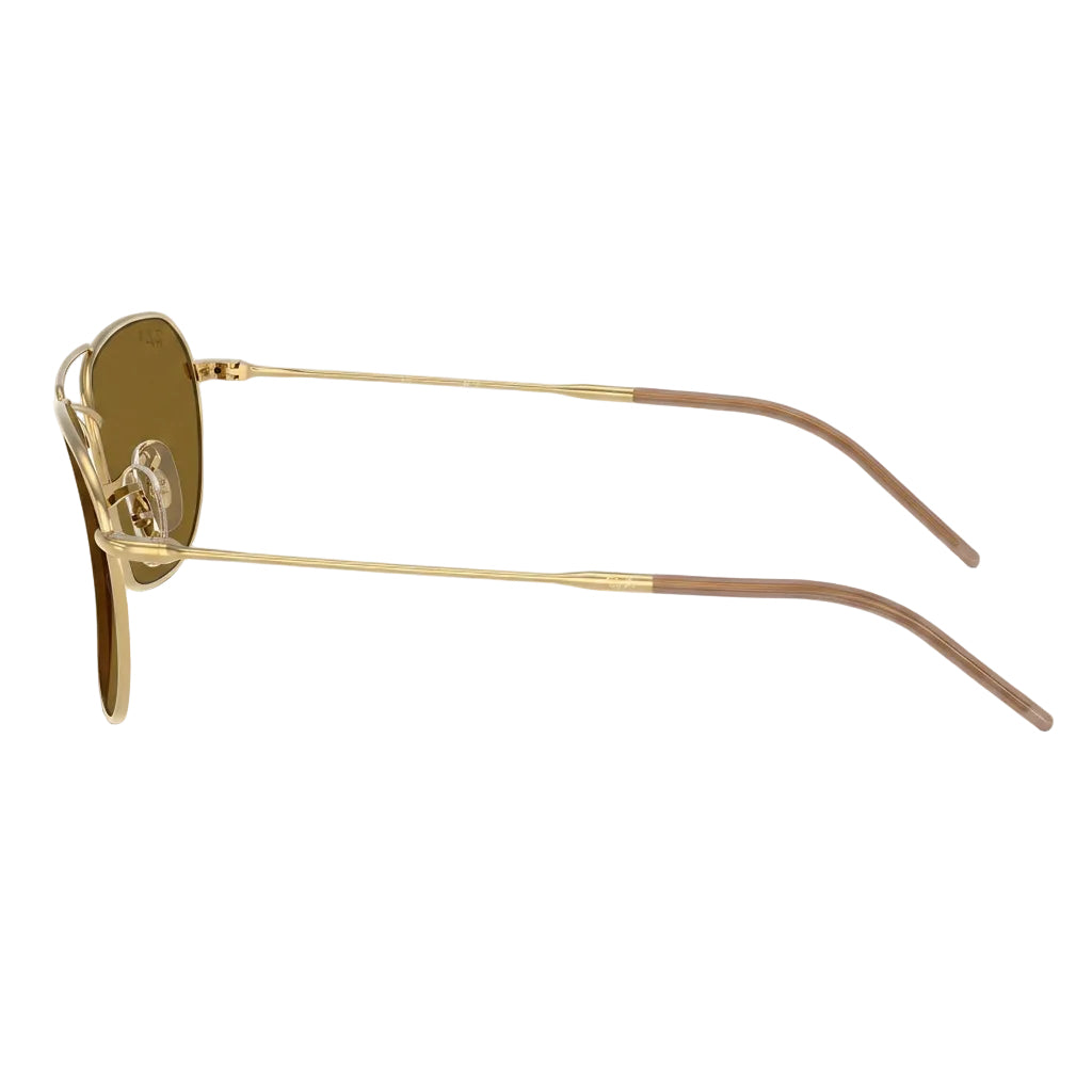 RayBan Original Classic 0102S 002 CB Caravan Reverse Polished Gold Rim Havana Sunglasses