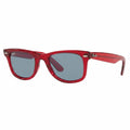 RayBan Original Classic 2140 6614/56 Wayfarer Square Red Sunglasses