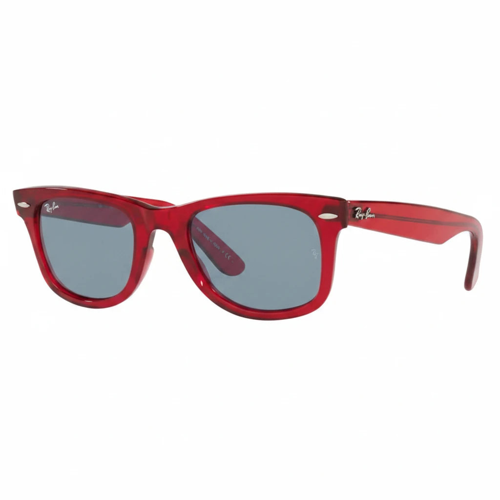 RayBan Original Classic 2140 6614/56 Wayfarer Square Red Sunglasses
