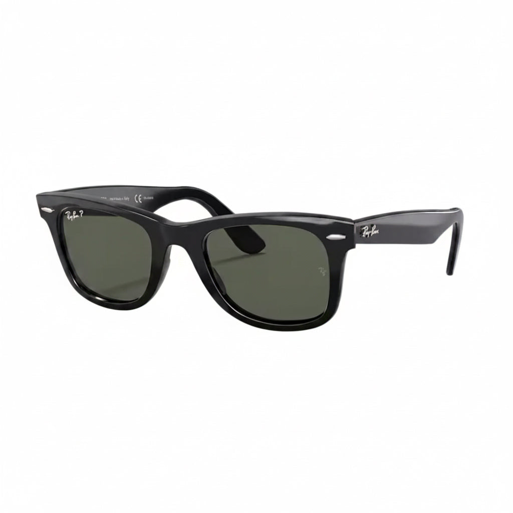 RayBan Polarized Original Classic 2140 901/58 Wayfarer Square Black Sunglasses