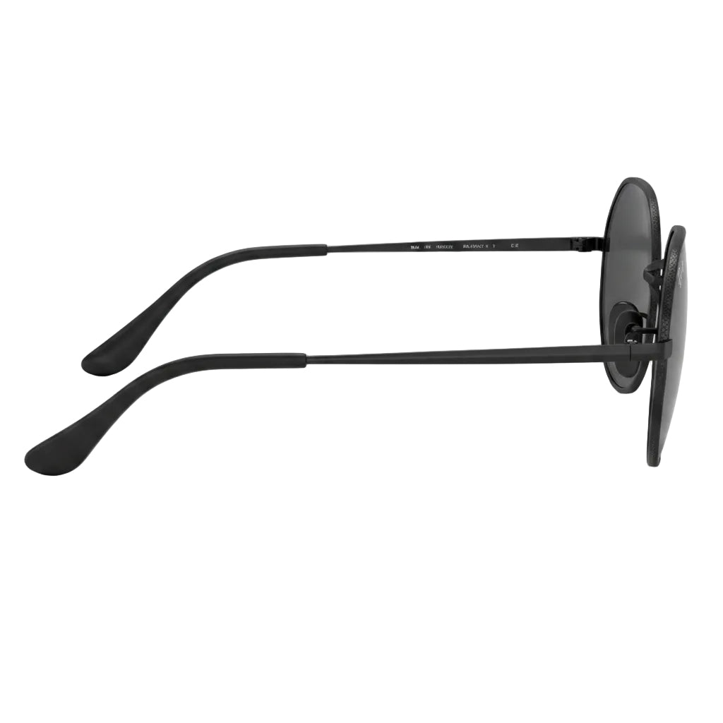 RayBan Original Classic 1972 9148/62 Octagon Metal Polished Black Frame Dark Grey Sunglasses