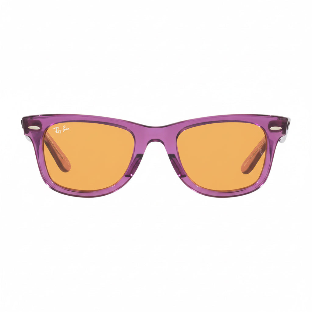 RayBan Original Classic 2140 6613/13 Wayfarer Square Violet Sunglasses