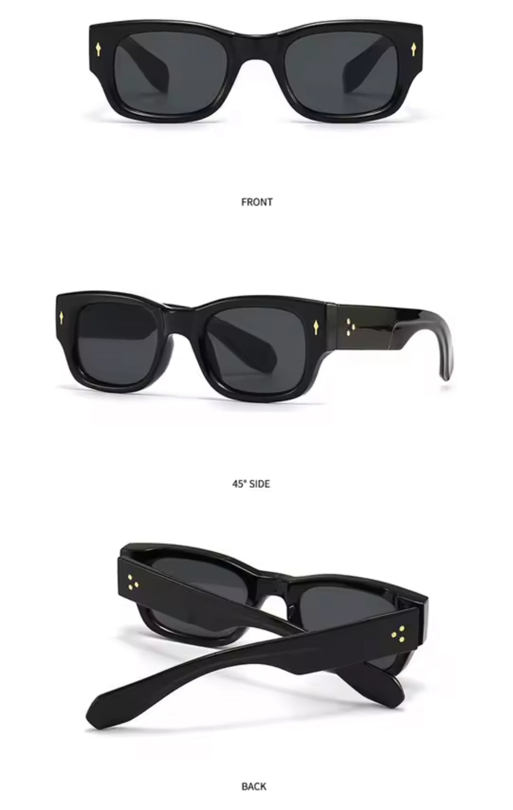 Minimalist Polarized Black Sunglasses