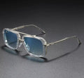 Blue Silver Steampunk Sunglasses