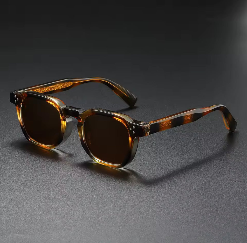 Retro Polarized Floral Sunglasses