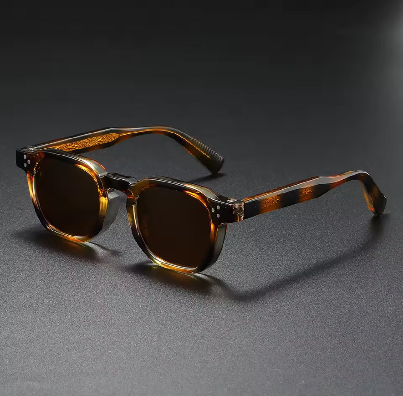 Retro Polarized Floral Sunglasses
