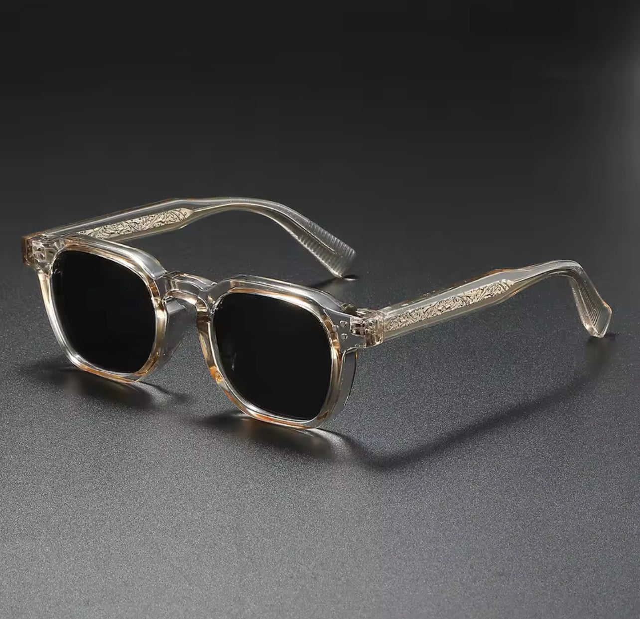 Retro Polarized Grey Sunglasses