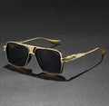Golden Metal Polarized Sunglasses