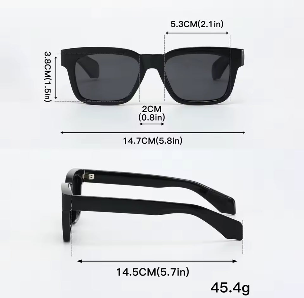 Polarized Dark Black Sunglasses