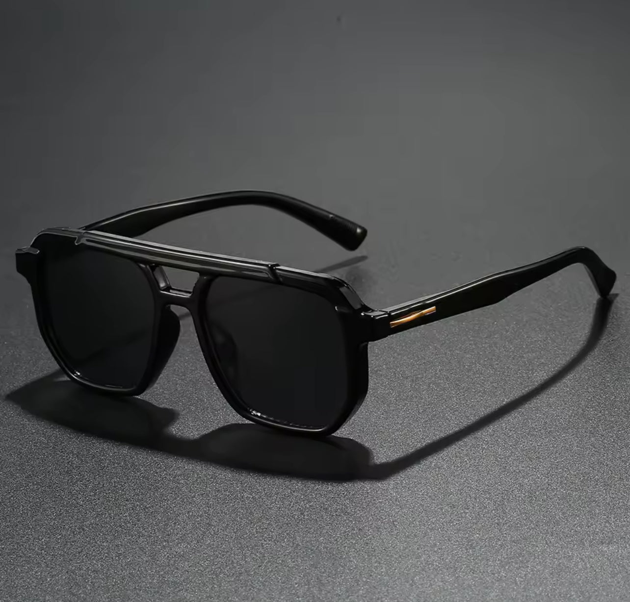 Modern Retro Polarized Black Sunglasses