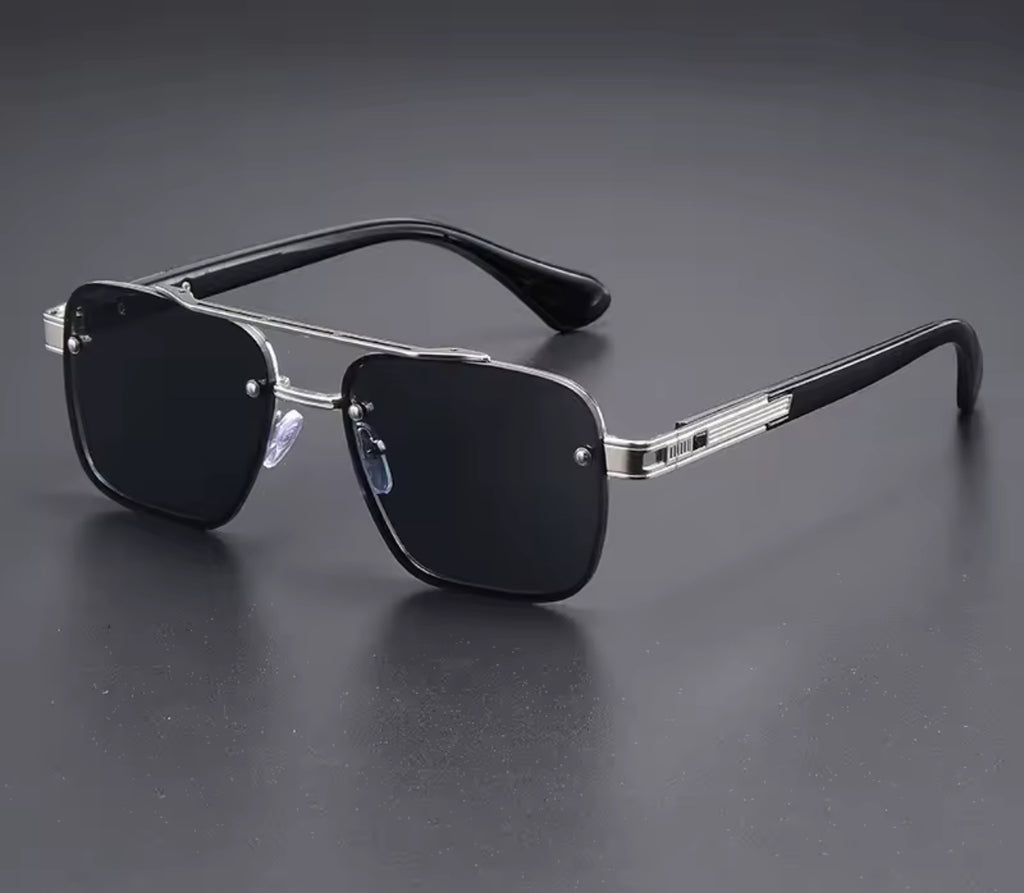 Silver Polarized  Cyberpunk Sunglasses