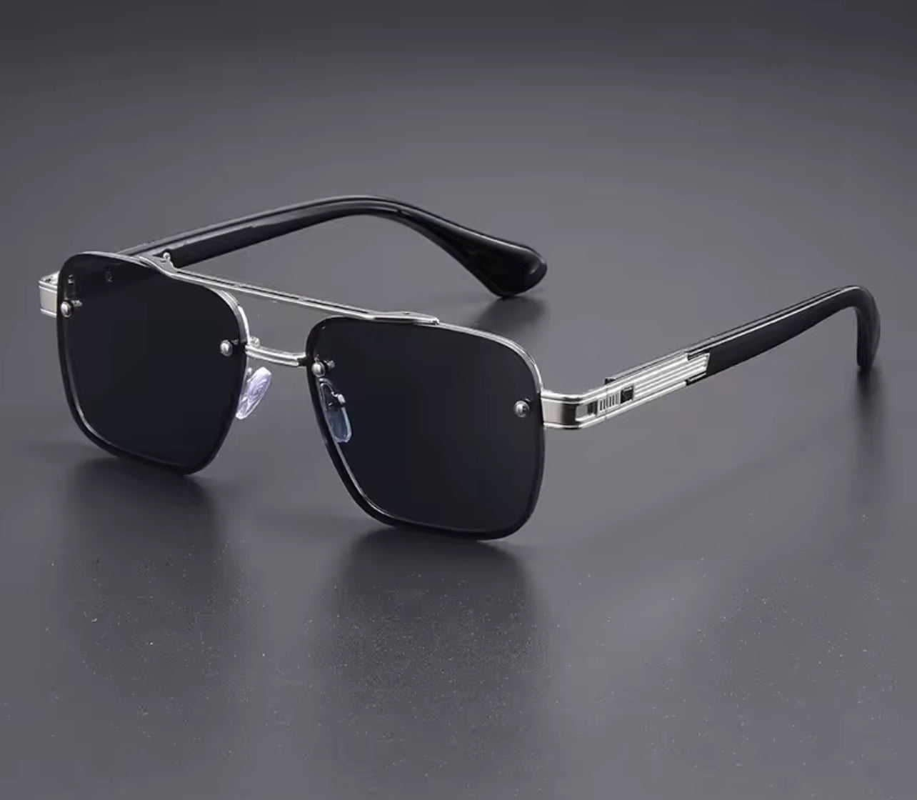 Silver Polarized  Cyberpunk Sunglasses