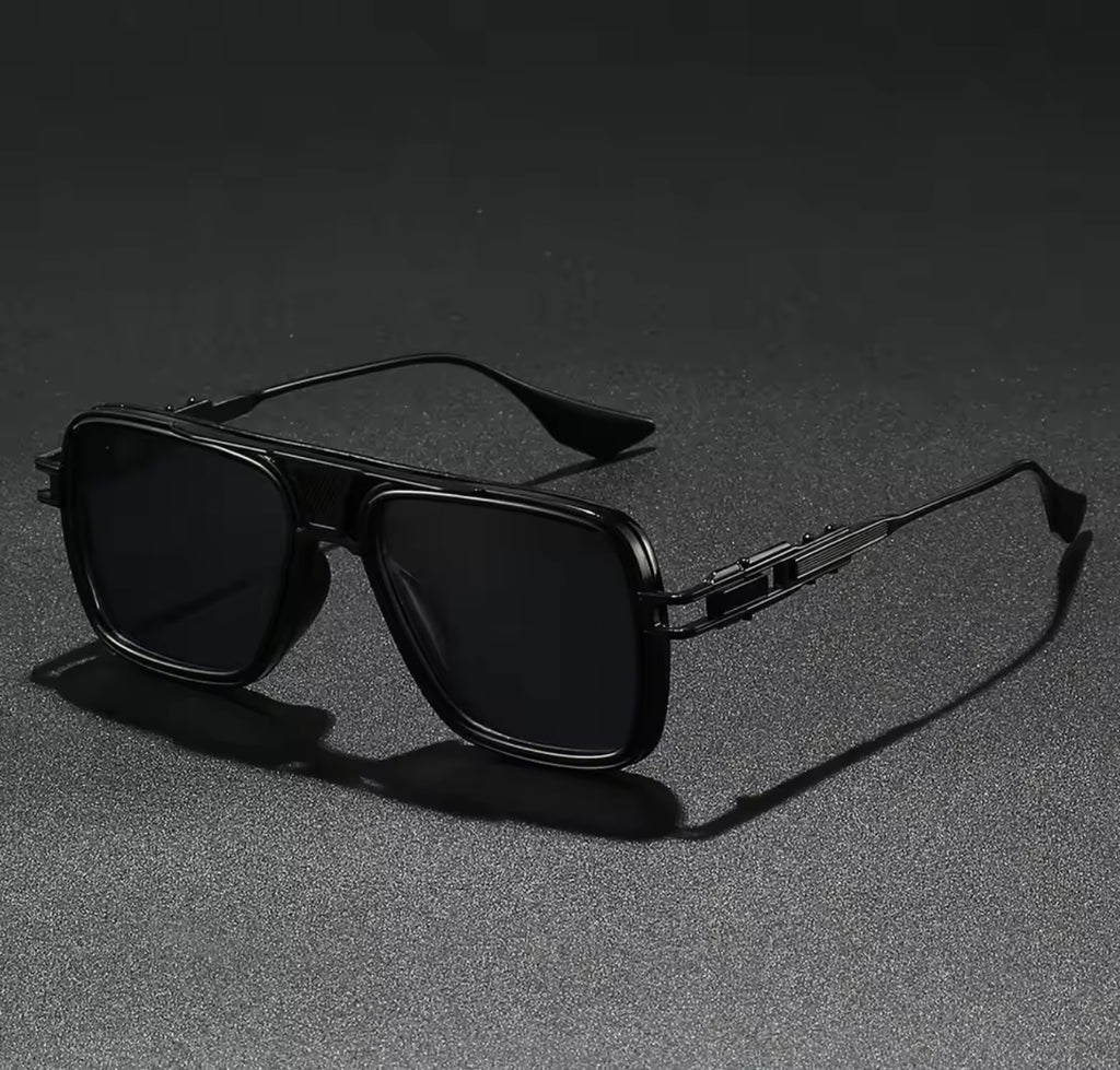 Black Metal Polarized Sunglasses