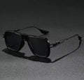 Black Metal Polarized Sunglasses