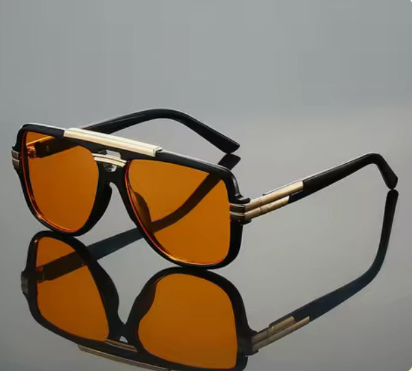 Van Drake Black Orange Sunglasses
