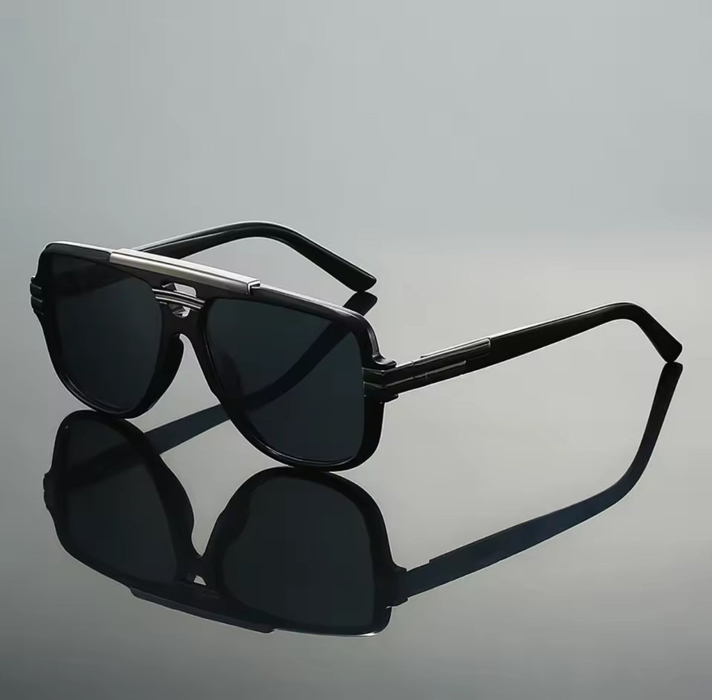 Van Drake Black Polarized Sunglasses