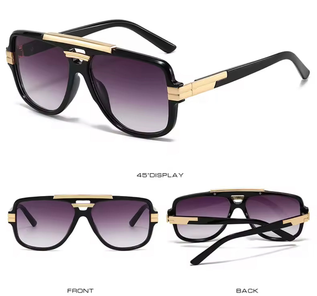 Van Drake Black Purple Sunglasses