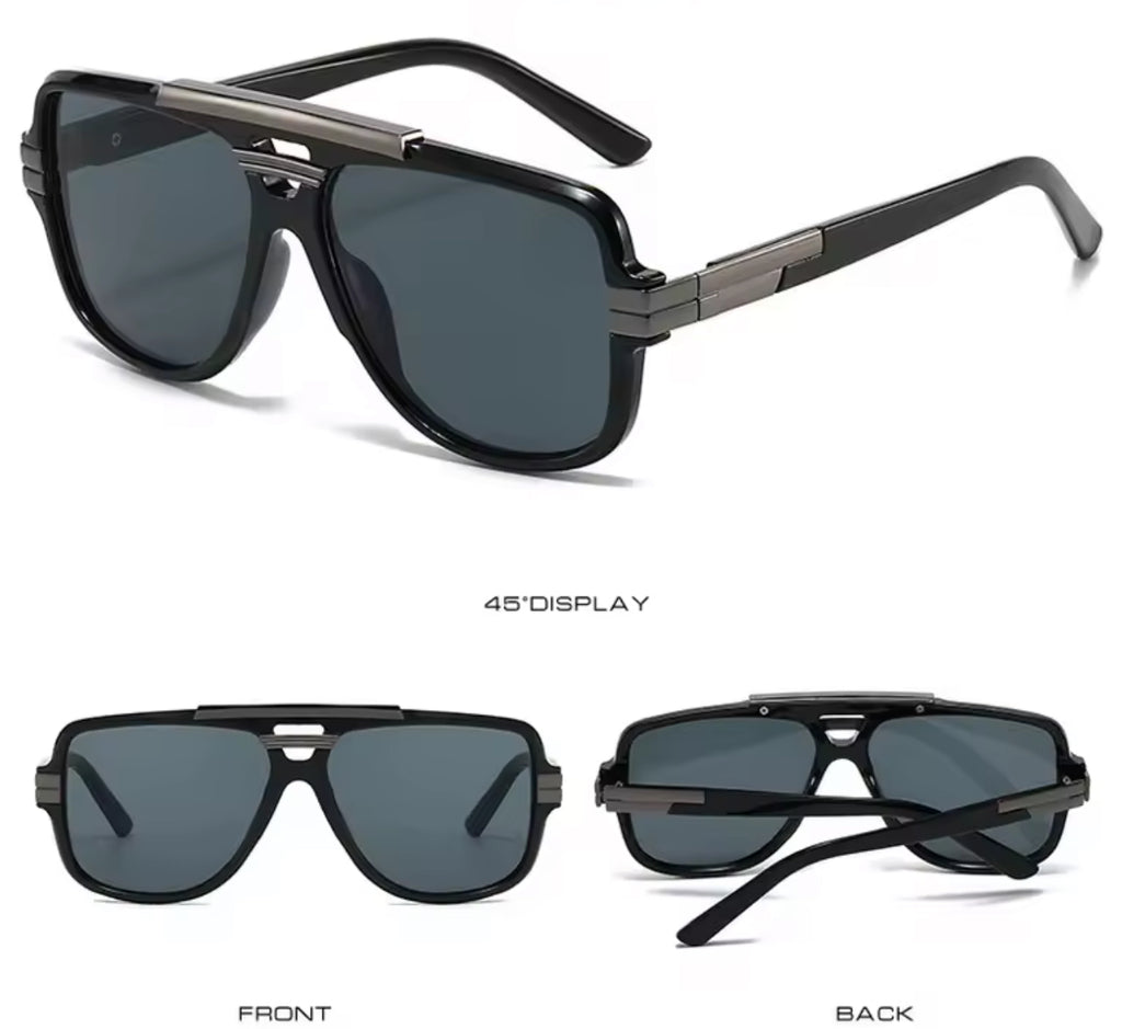 Van Drake Black Polarized Sunglasses