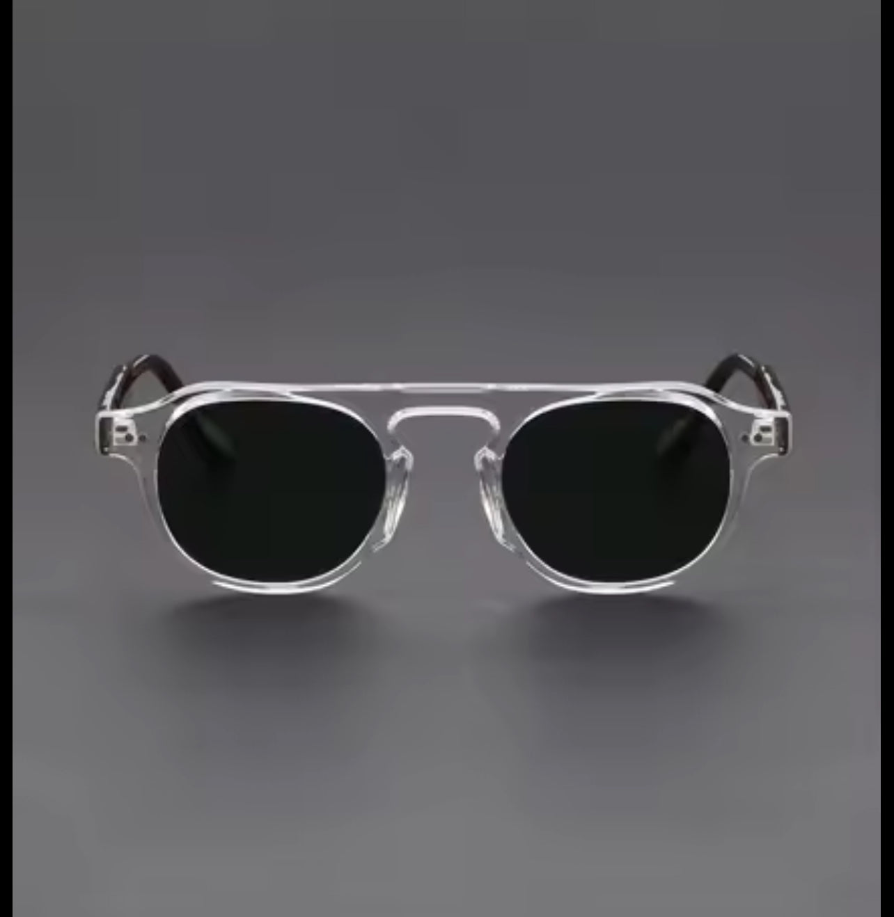 Classic Sunglasses Floral Clear Shades