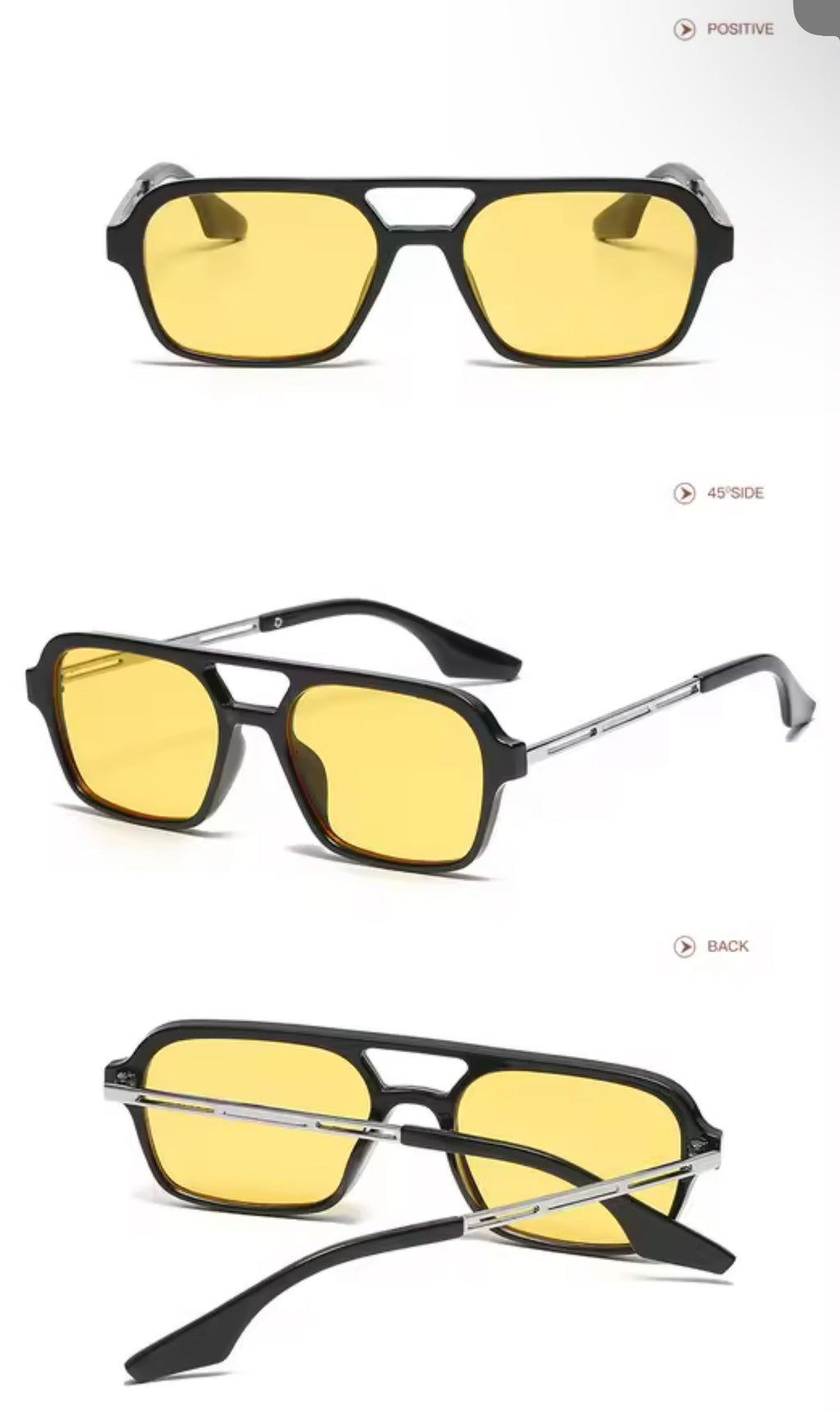 Classic Yellow Night Sunglasses