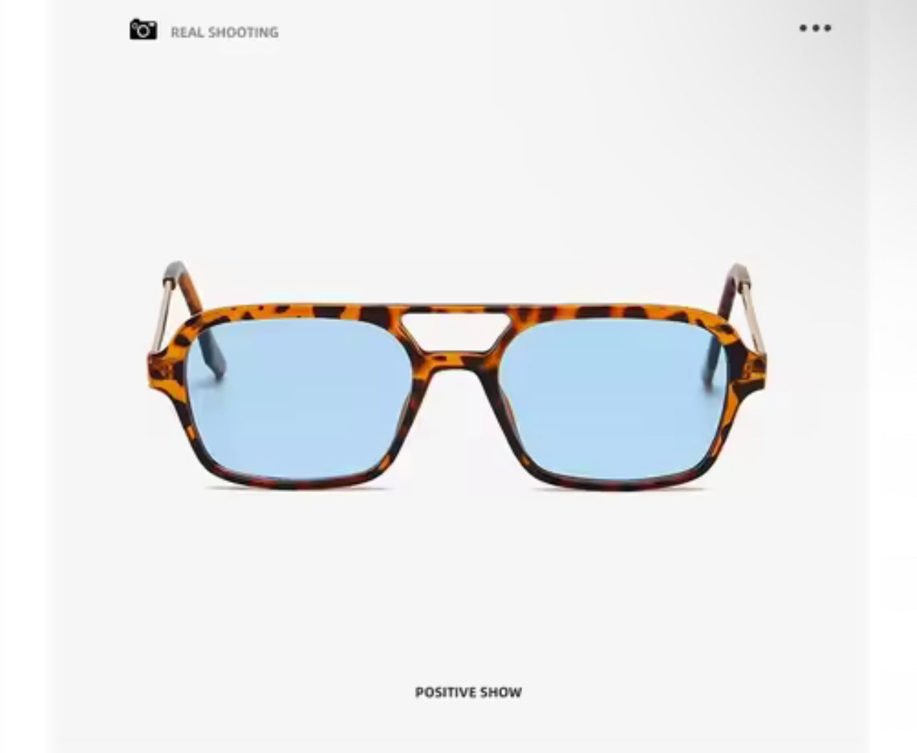Classic Floral Blue Night Sunglasses