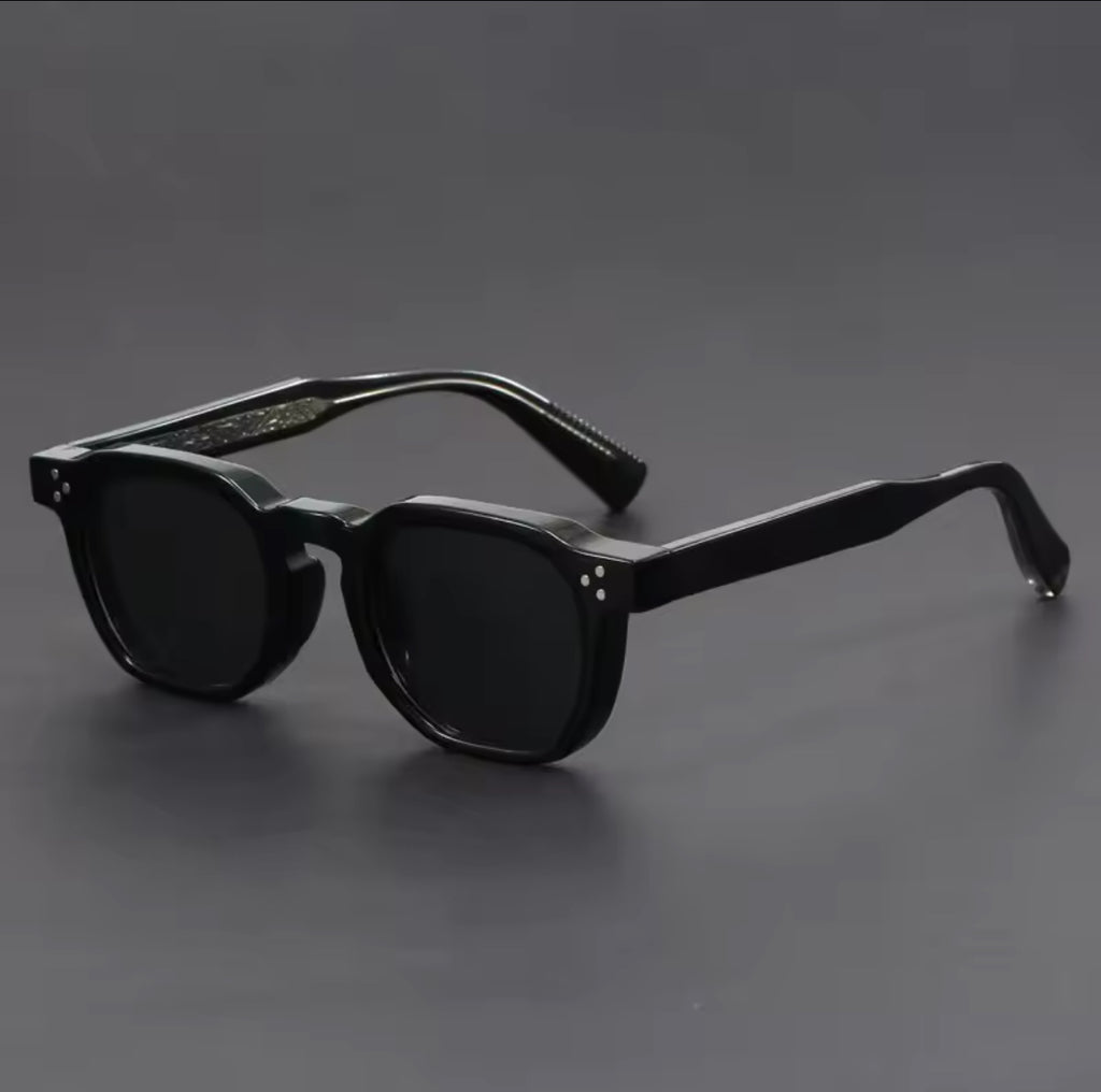 Retro Polarized Black Sunglasses