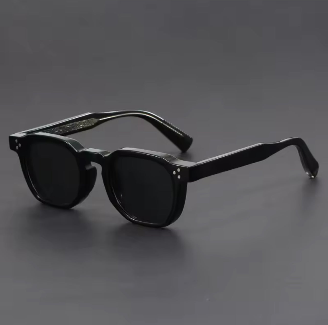 Retro Polarized Black Sunglasses