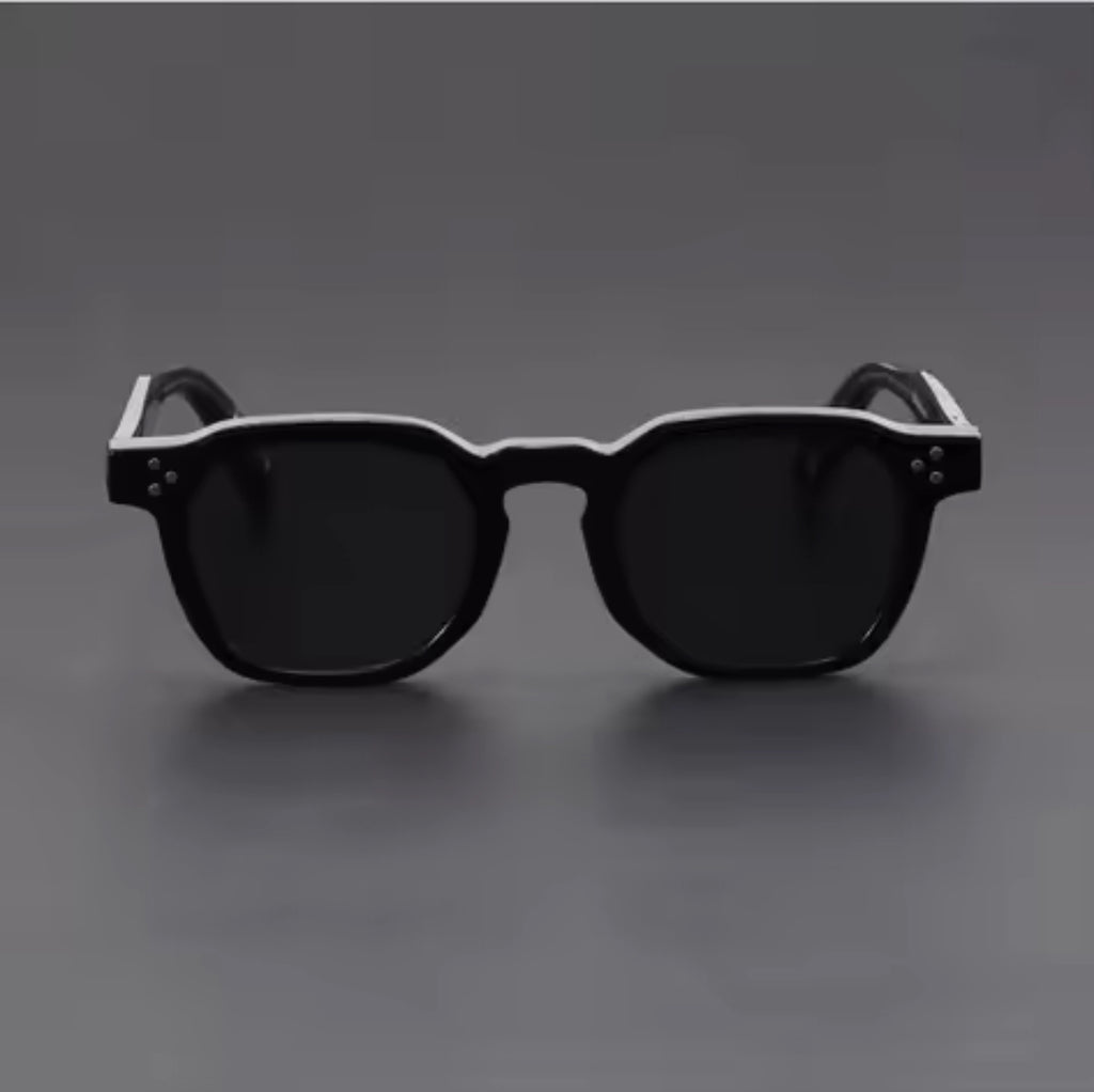 Retro Polarized Black Sunglasses