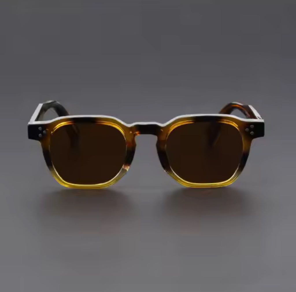 Retro Polarized Floral Sunglasses