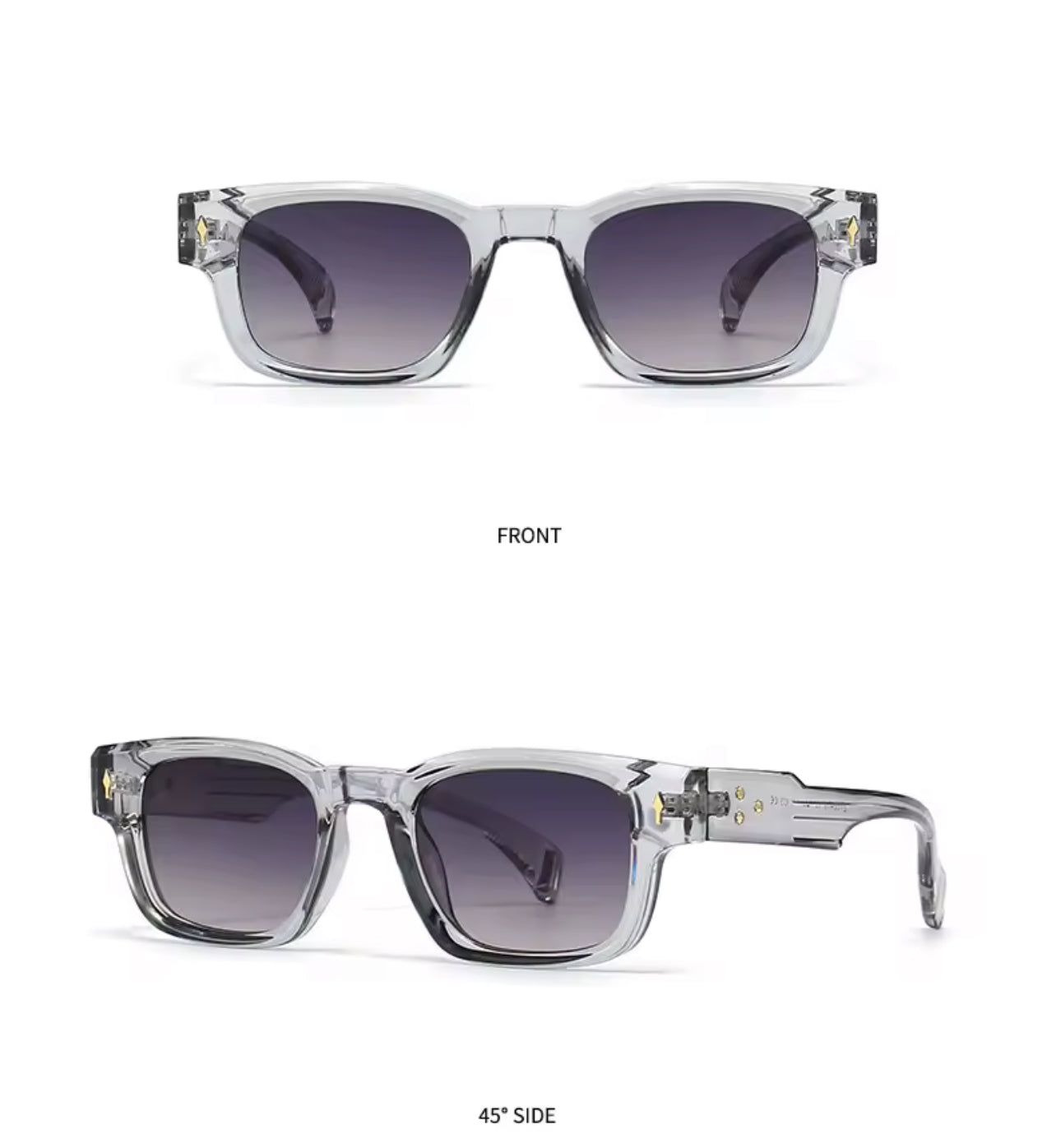 Retro Punk Radiant Grey Sunglasses