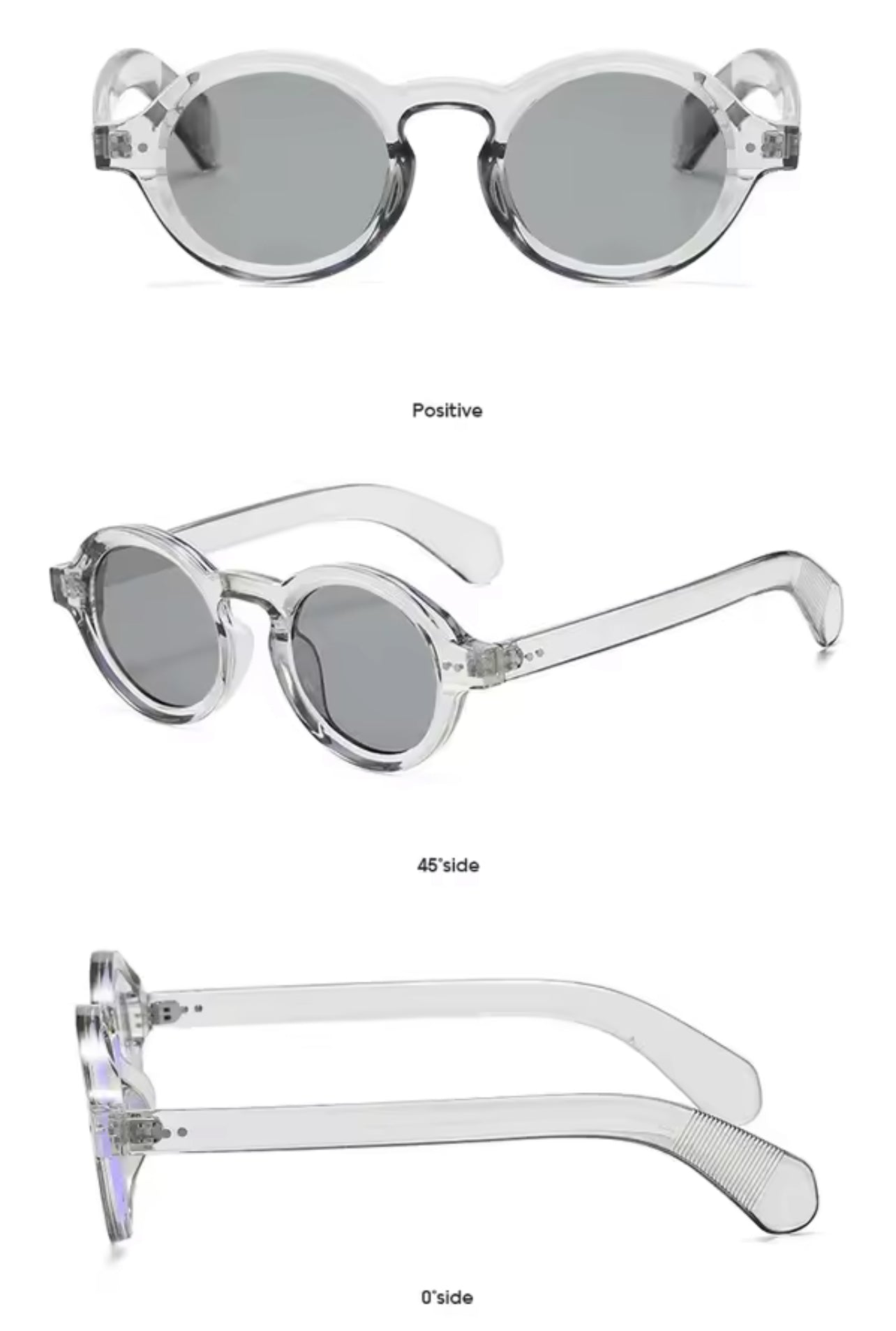 Grey Round Sunglasses