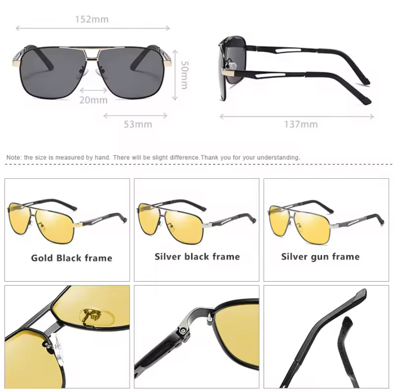 Polarized Vision Photochromic Sunglasses