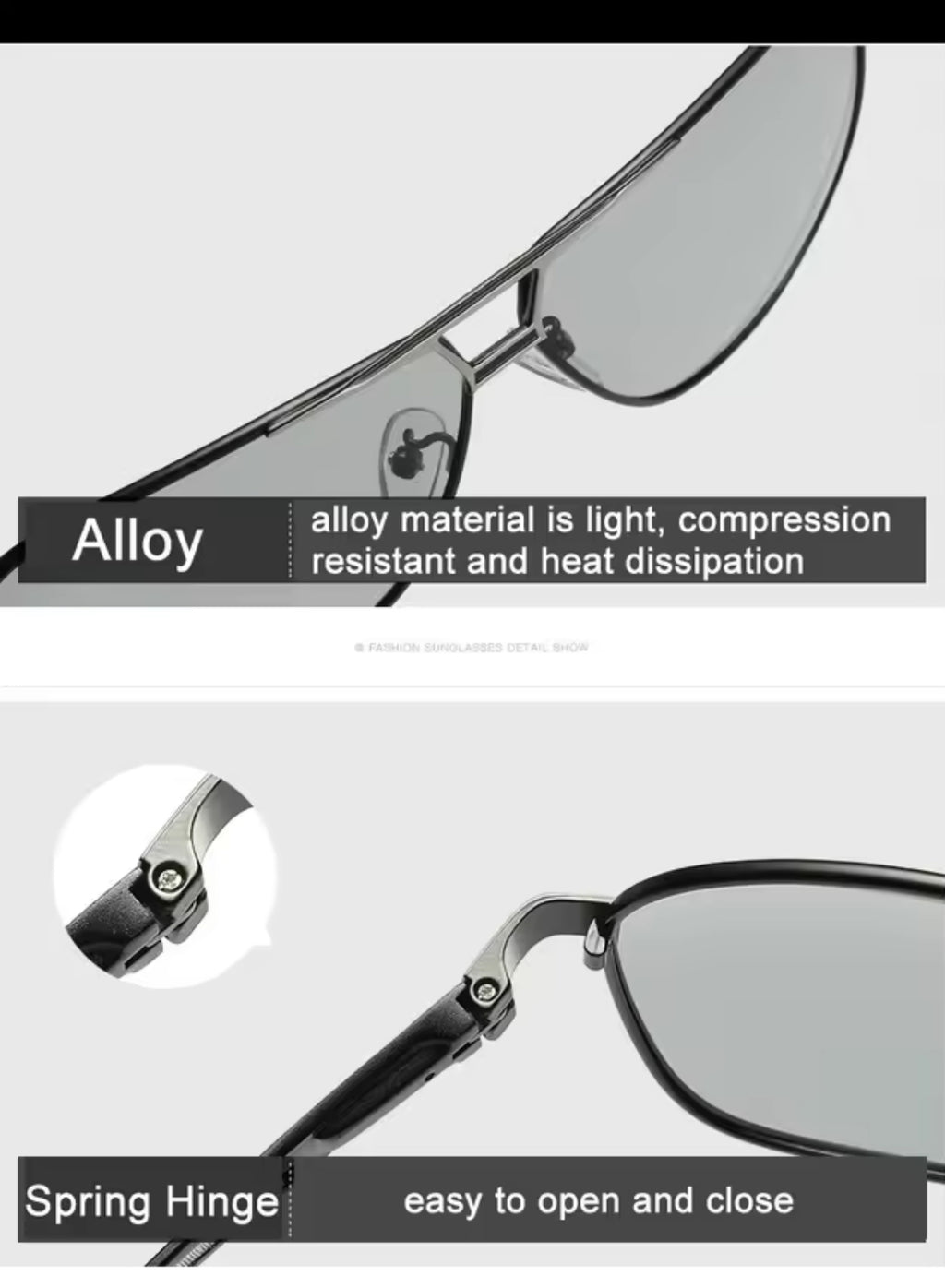 Polarized Vision Photochromic Sunglasses