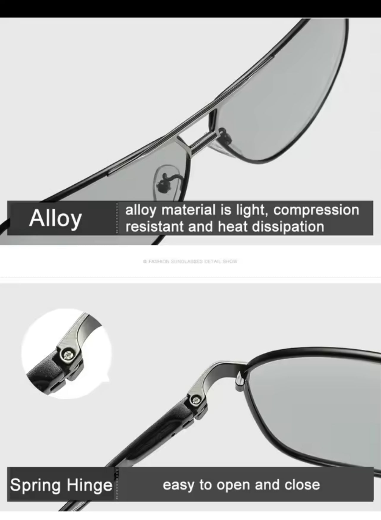 Polarized Vision Photochromic Sunglasses