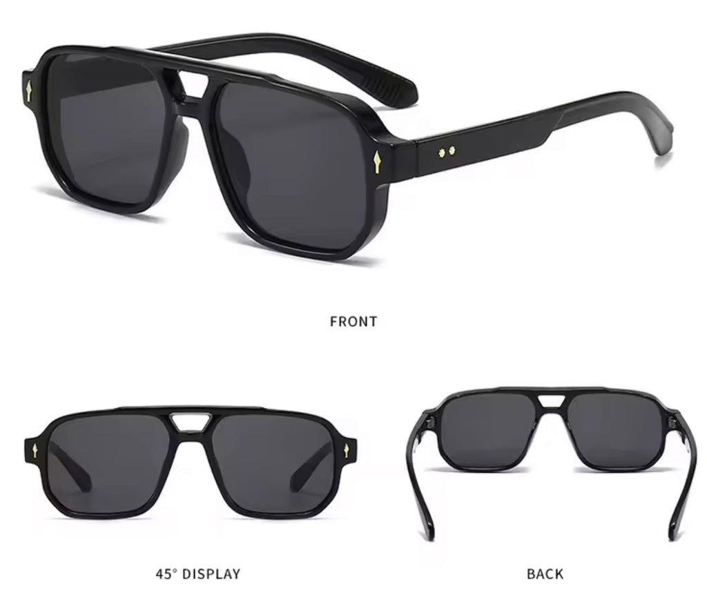 Haze Black Aviator Sunglasses