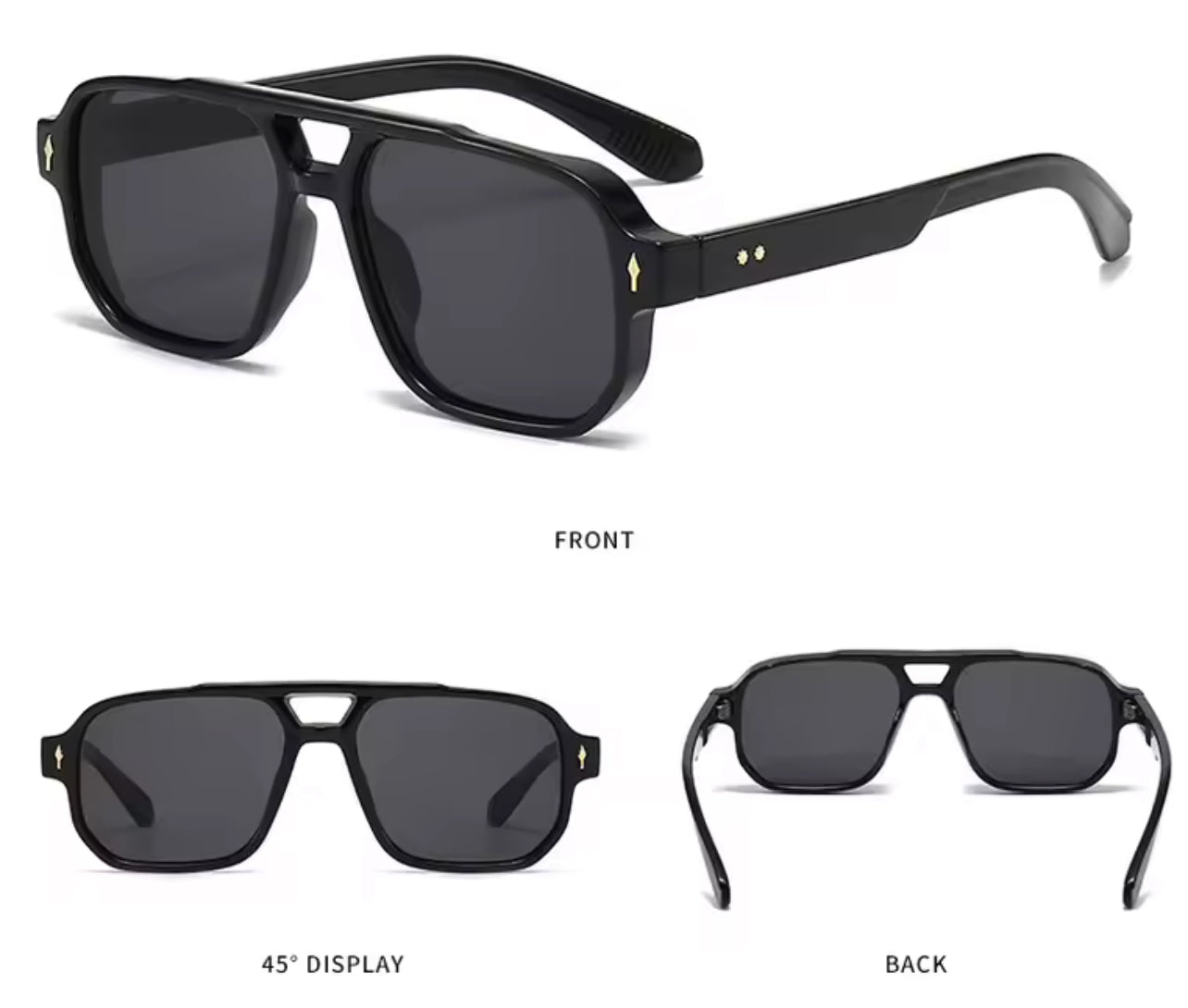 Haze Black Aviator Sunglasses
