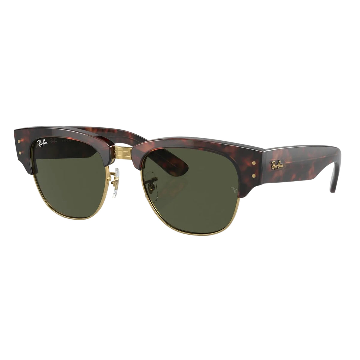 RayBan Original Classic 0316S 990-31 Mega Clubmaster Havana Gold Sunglasses
