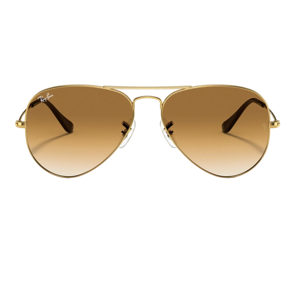 RayBan Original Classic 3025 001-51 Aviator Gradient Polished Gold Rim Sunglasses