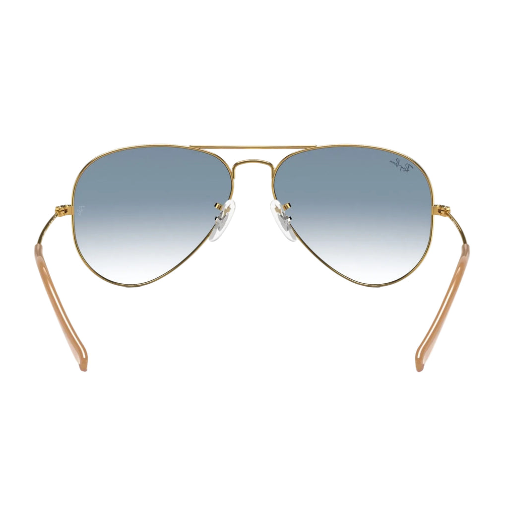 RayBan Original Classic 3025 001-3F Aviator Gradient Polished Gold Rim Sunglasses