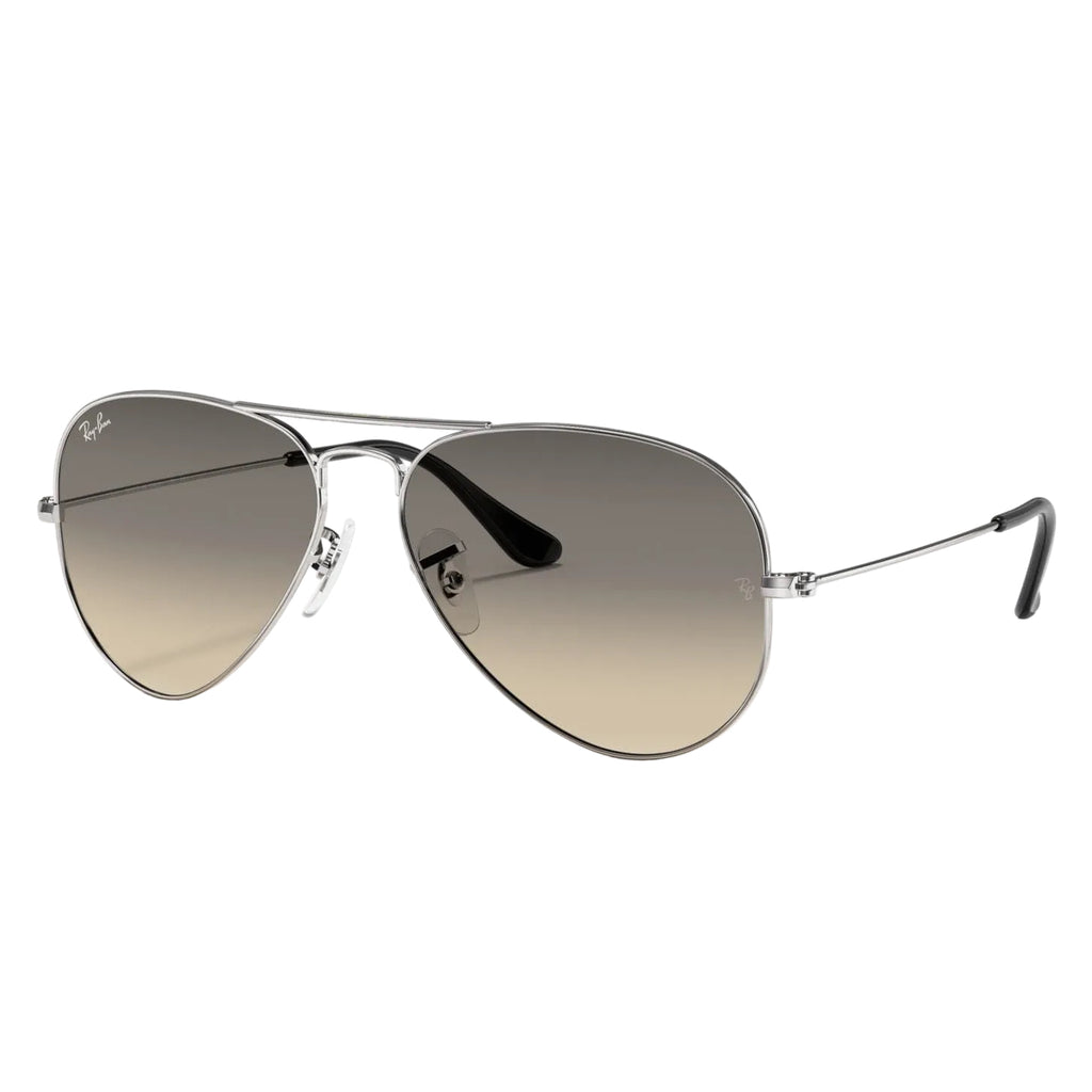 RayBan Original Classic 3025 003-32 Aviator Gradient Polished Silver Sunglasses