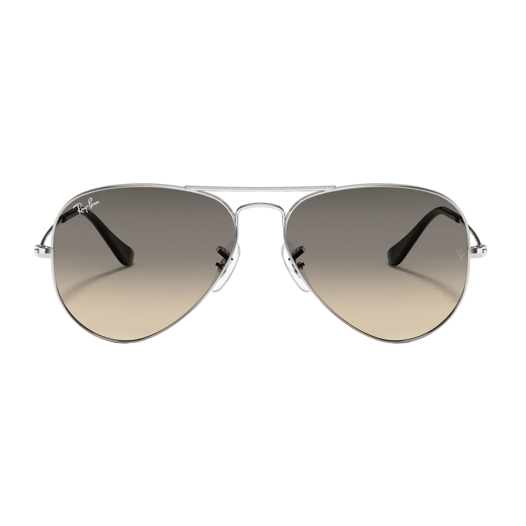 RayBan Original Classic 3025 003-32 Aviator Gradient Polished Silver Sunglasses