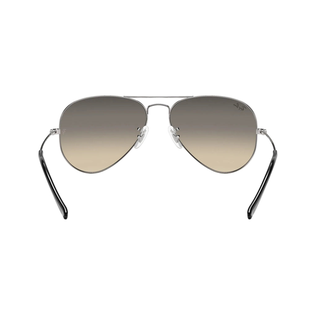 RayBan Original Classic 3025 003-32 Aviator Gradient Polished Silver Sunglasses