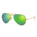 RayBan Original Classic 3025 112-19 Aviator Flash Lenses Matte Gold Sunglasses